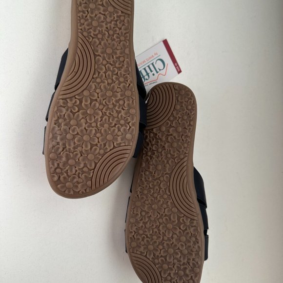 Cliffs by White Mountain Women's Slide Sandal Black Size 10 Comfort Sole - Picture 8 of 9